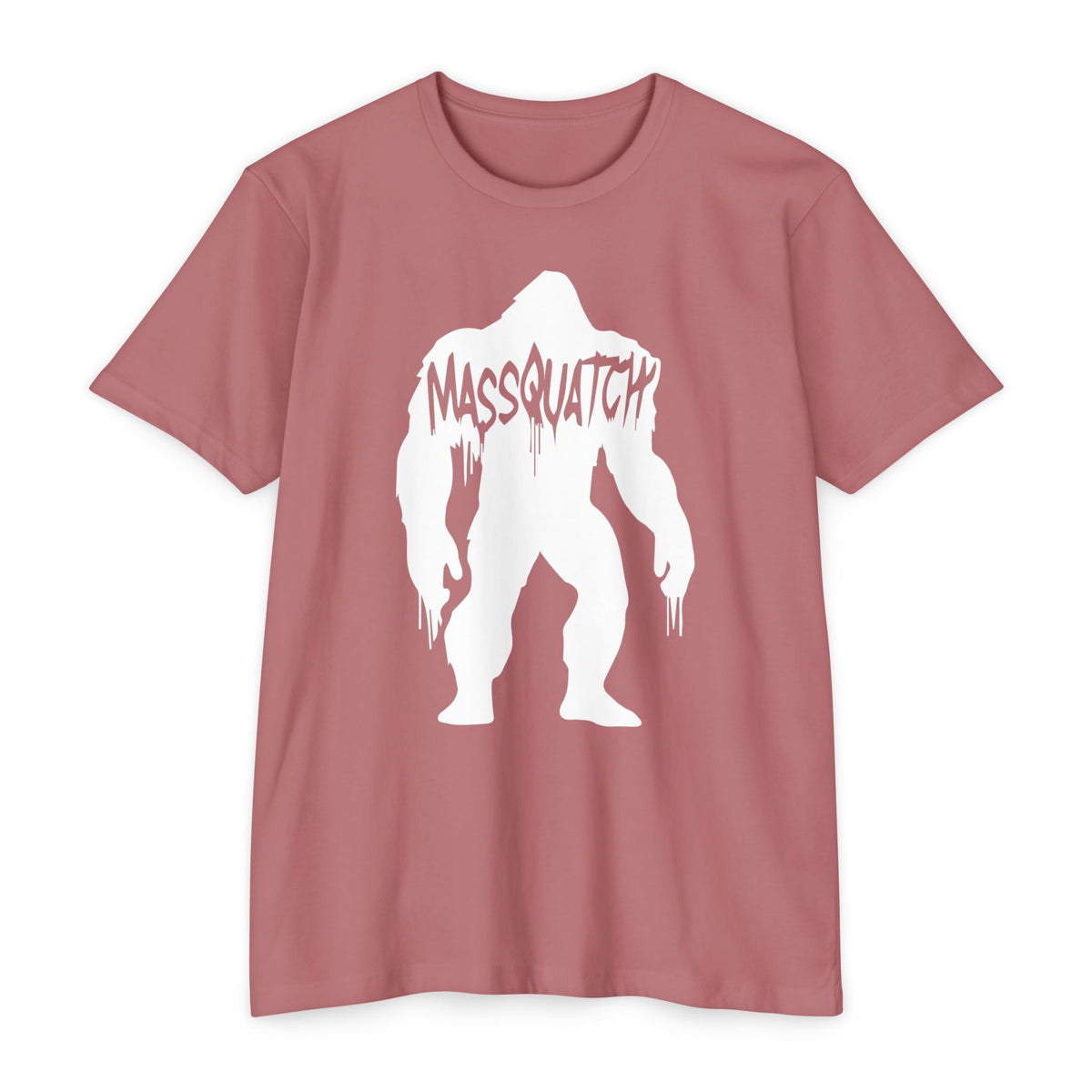 Classic Massquatch Logo Tee, Pink, white logo