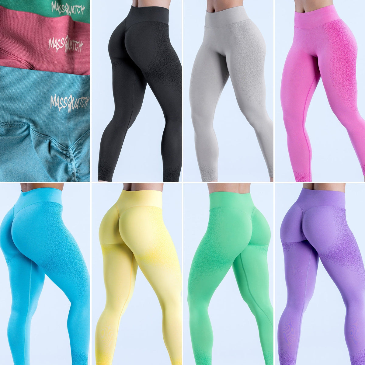 Massquatch Seamless — all seven colourways