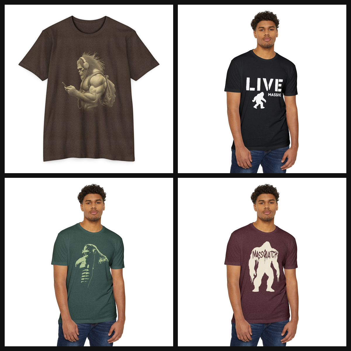 Gym Tees from Massquatch
