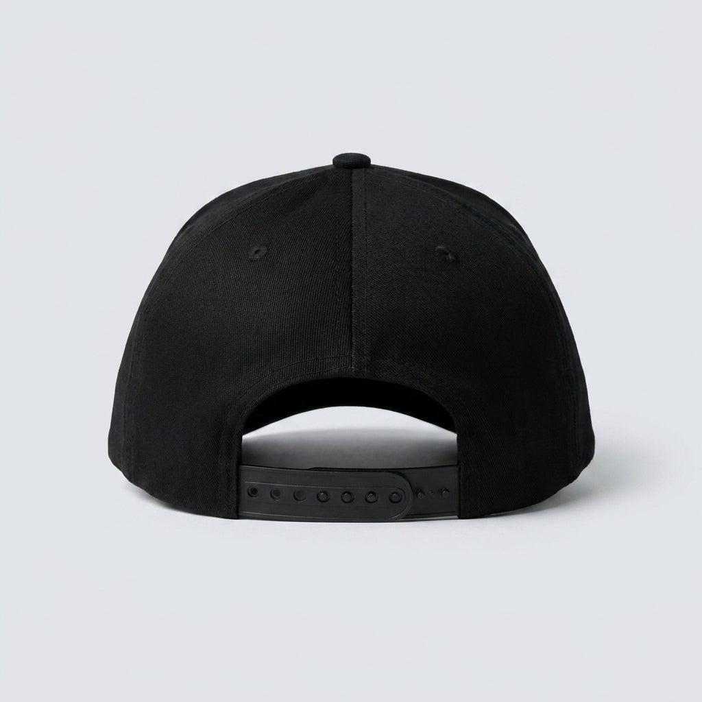 Massquatch embroidered A-frame hat - Black - back