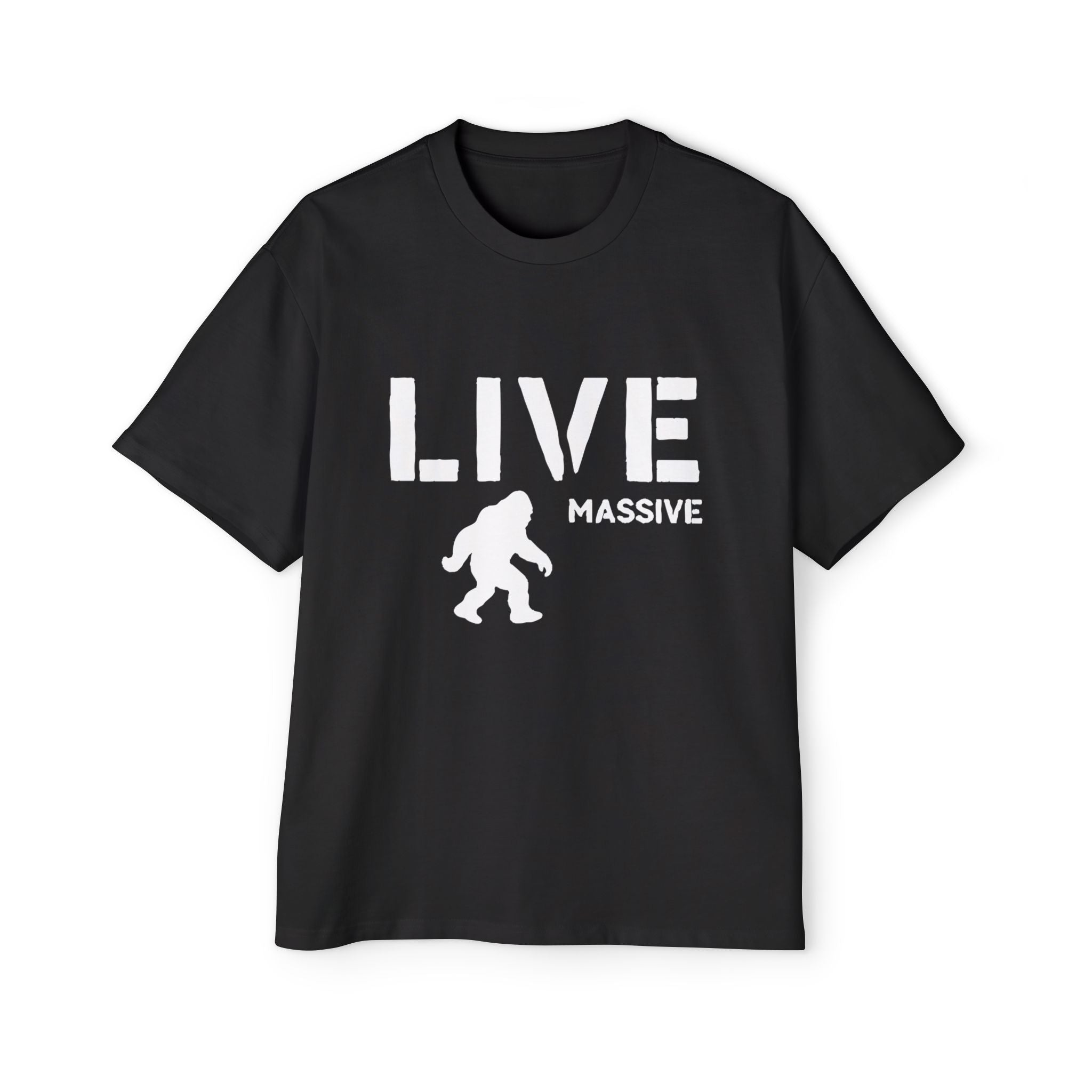Live Massive - Men's Heavy Oversized Tee – TheMASSquatch