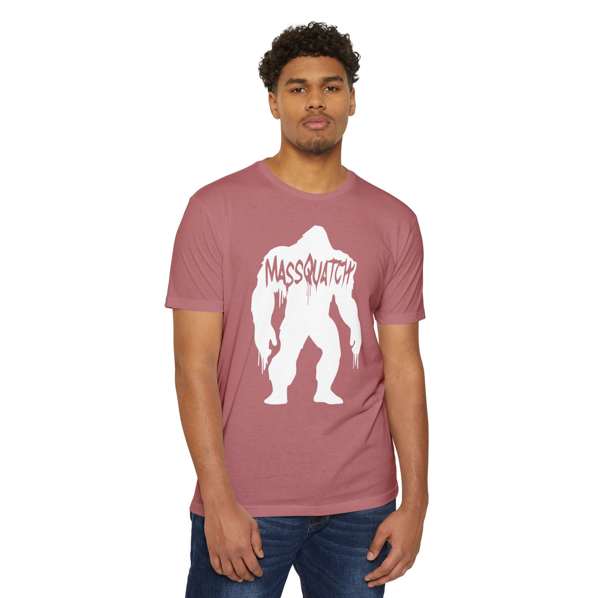 Classic Massquatch Logo Tee — Pink, photo 3