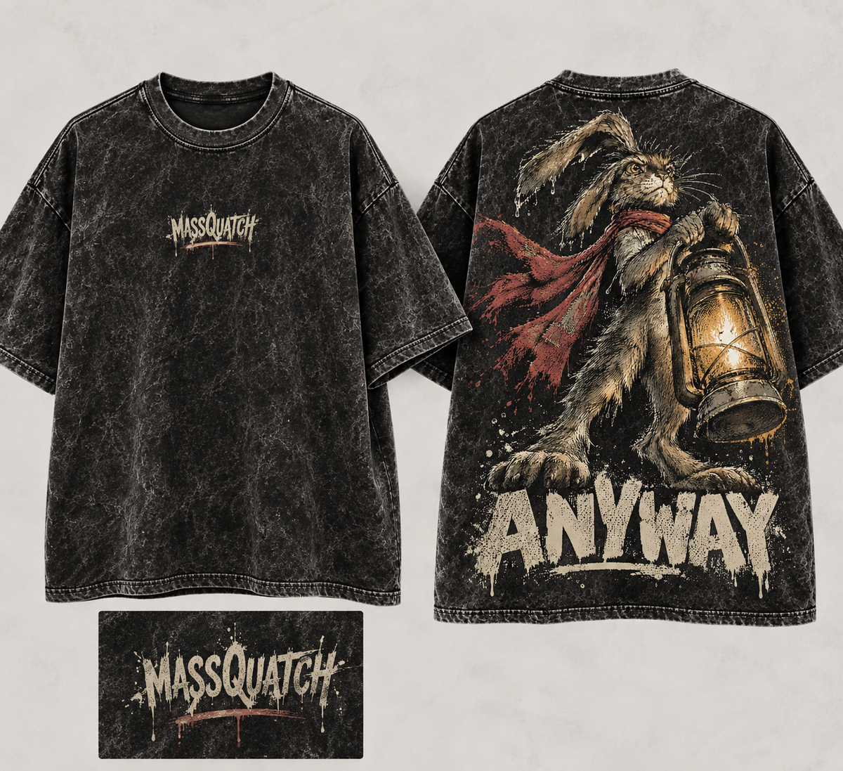 Anyway Tee design mockup (illustration, not a photo)