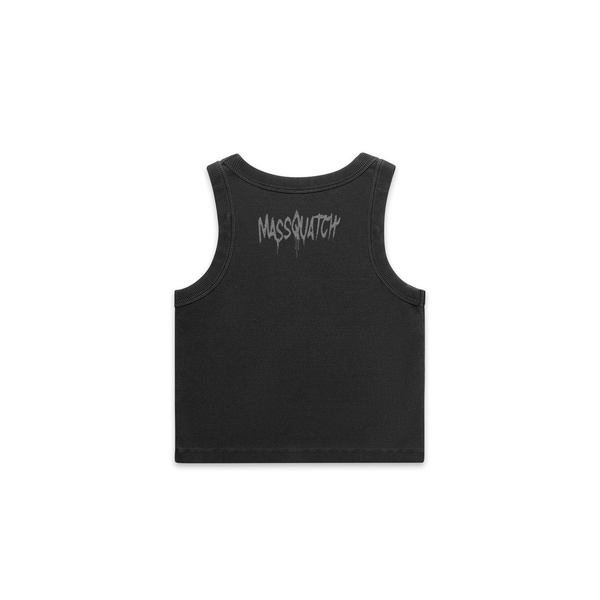 Massquatch Faded Rib Crop Tank — Women's
