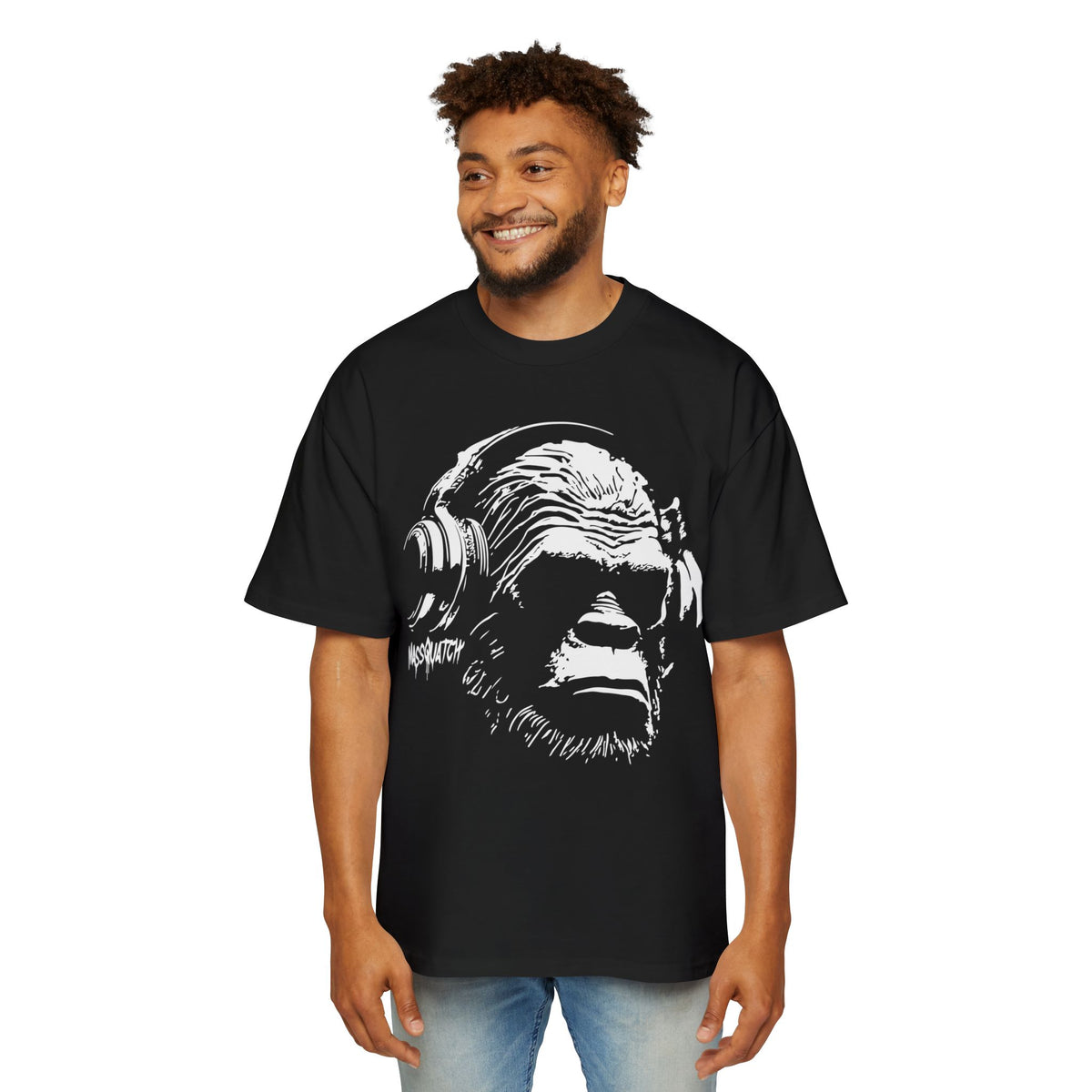 Headphone Guy Men's Heavy Oversized Tee, photo 3
