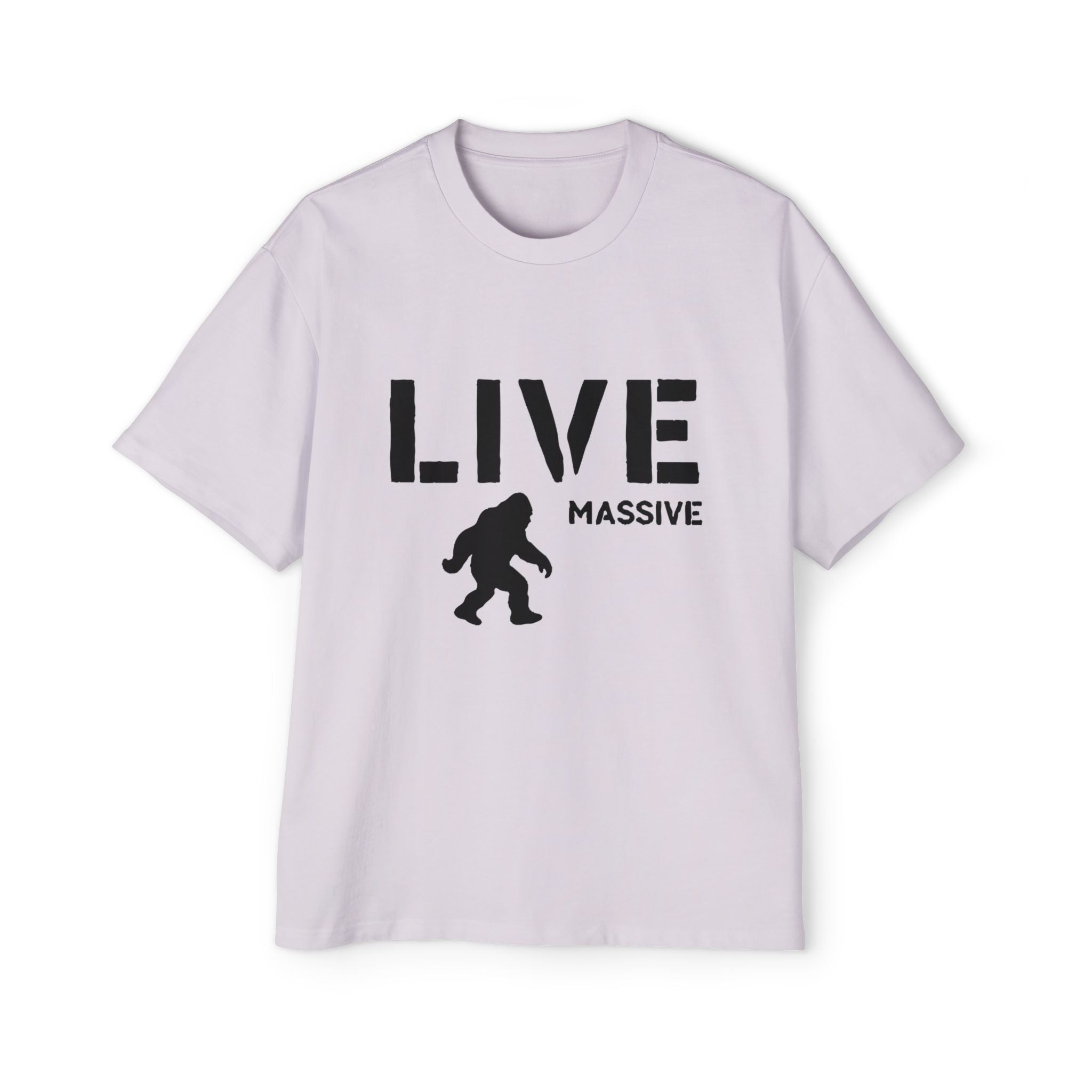 Live Massive - Men's Heavy Oversized Tee – TheMASSquatch