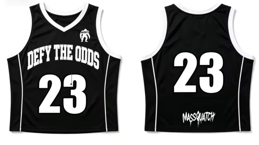 Defy The Odds Cropped Jersey design mockup (illustration, not a photo)