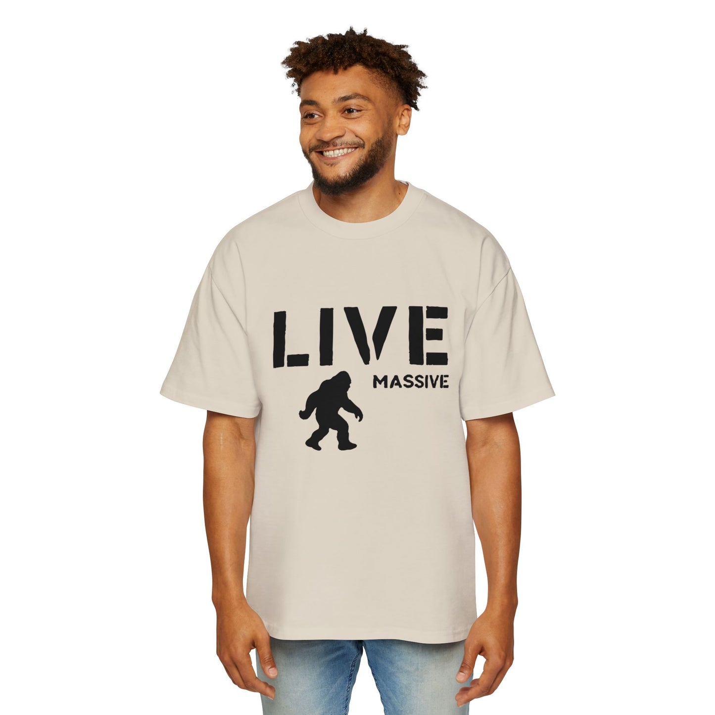 Live Massive - Men's Heavy Oversized Tee