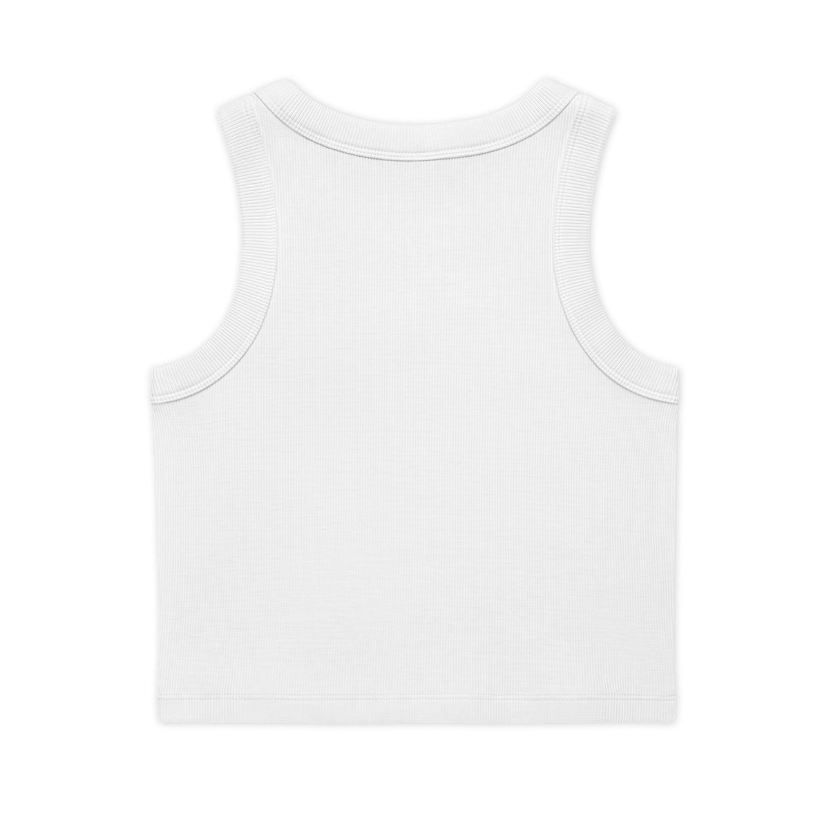 Live Massive Ribbed Crop Tank — White, photo 4