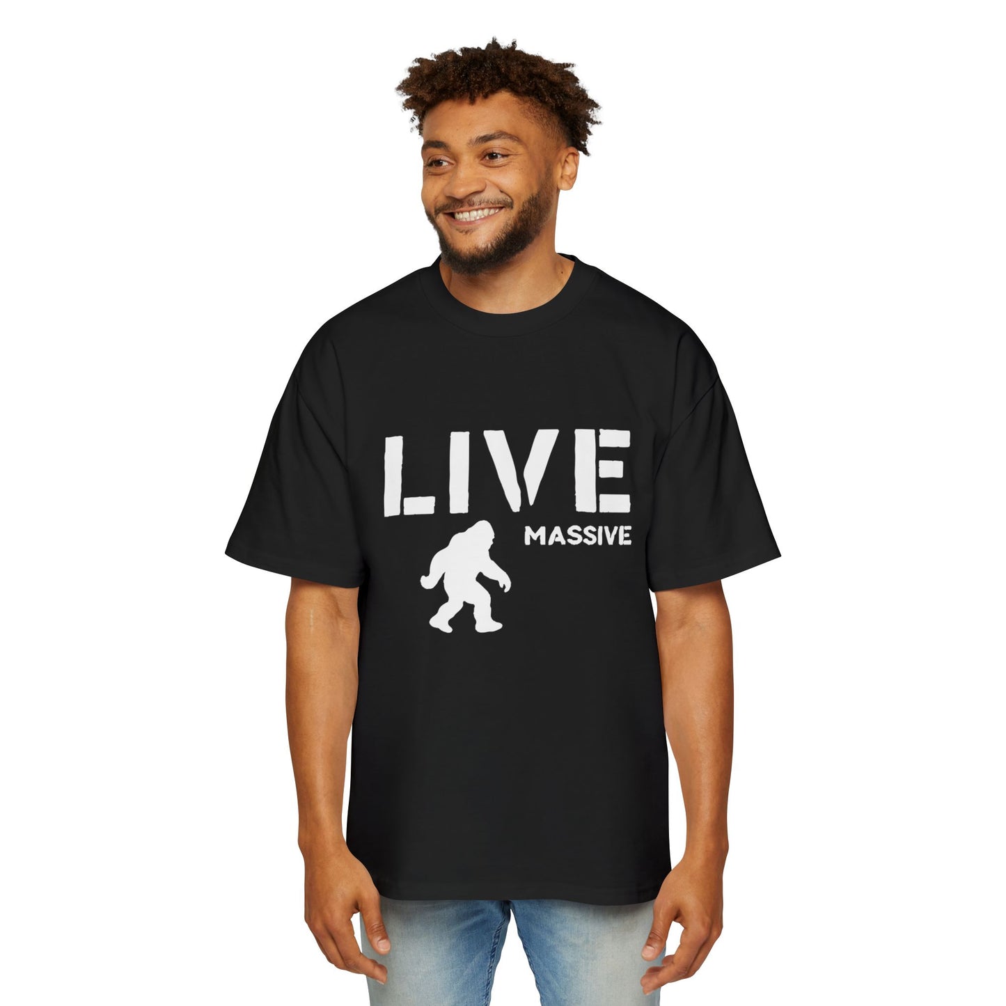 Live Massive - Men's Heavy Oversized Tee