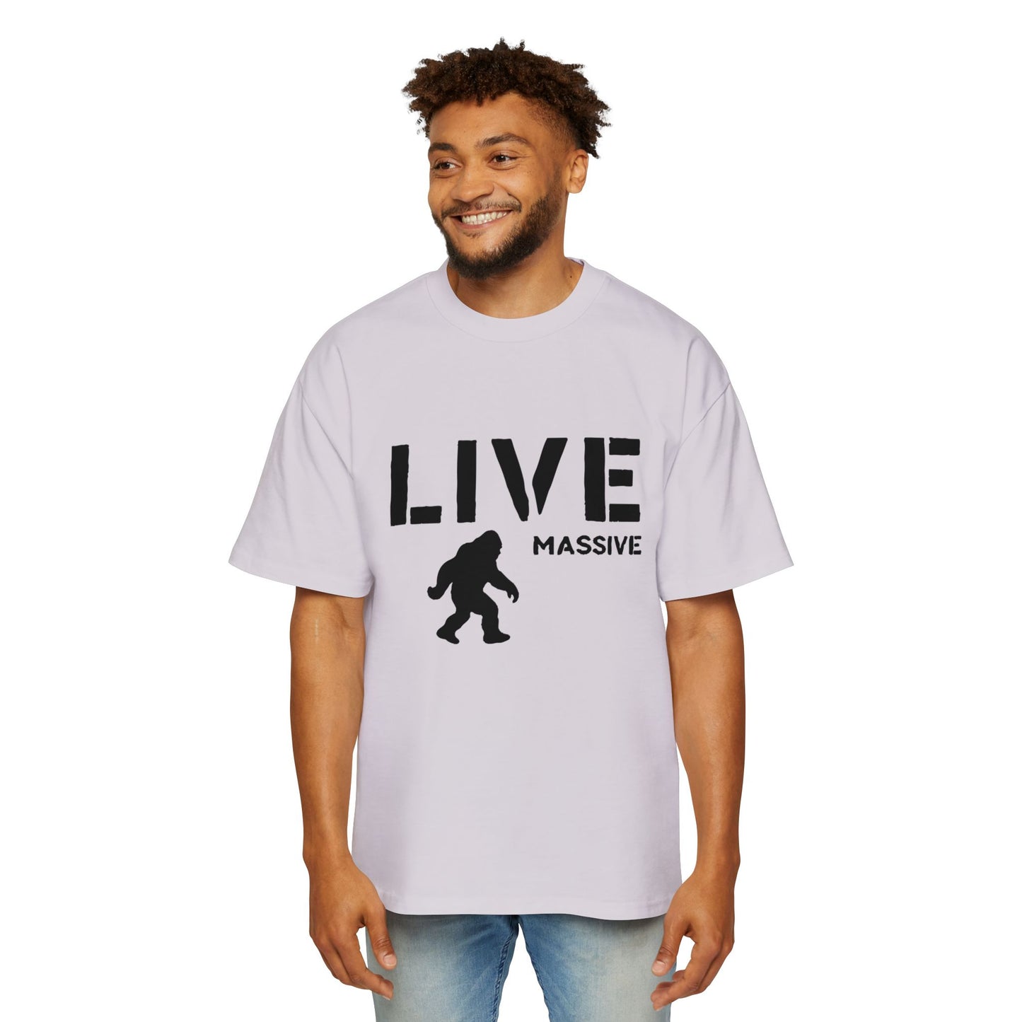 Live Massive - Men's Heavy Oversized Tee