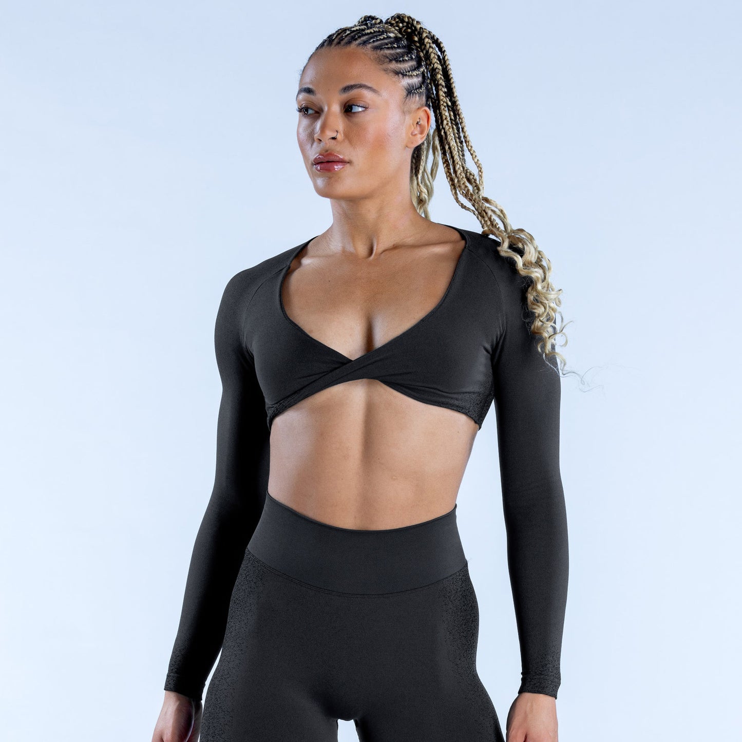 Massquatch Women's Long Sleeve Twist Front Top – Pre-Order