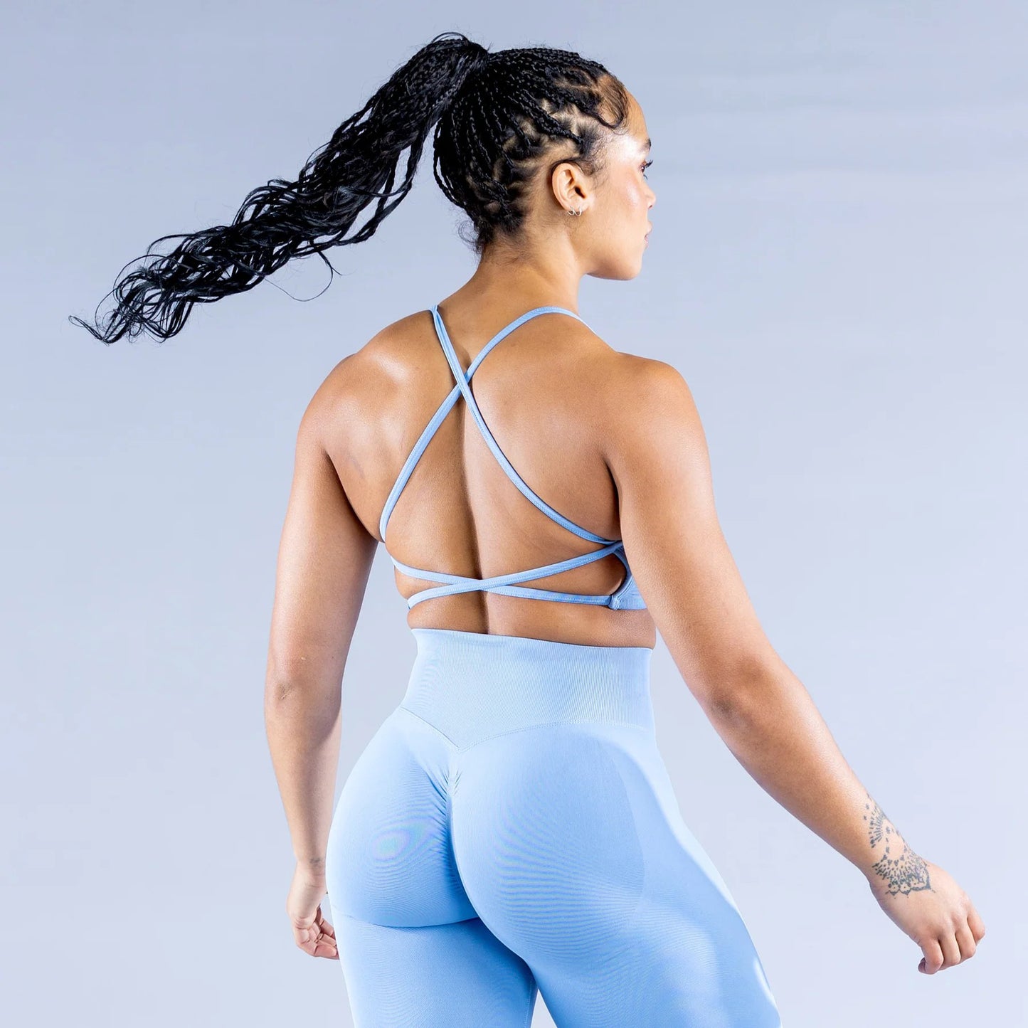 Massquatch Cross Striped Sports Bra – Pre-Order