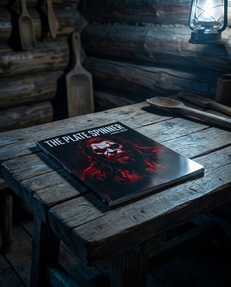 The Plate Spinner — book on table