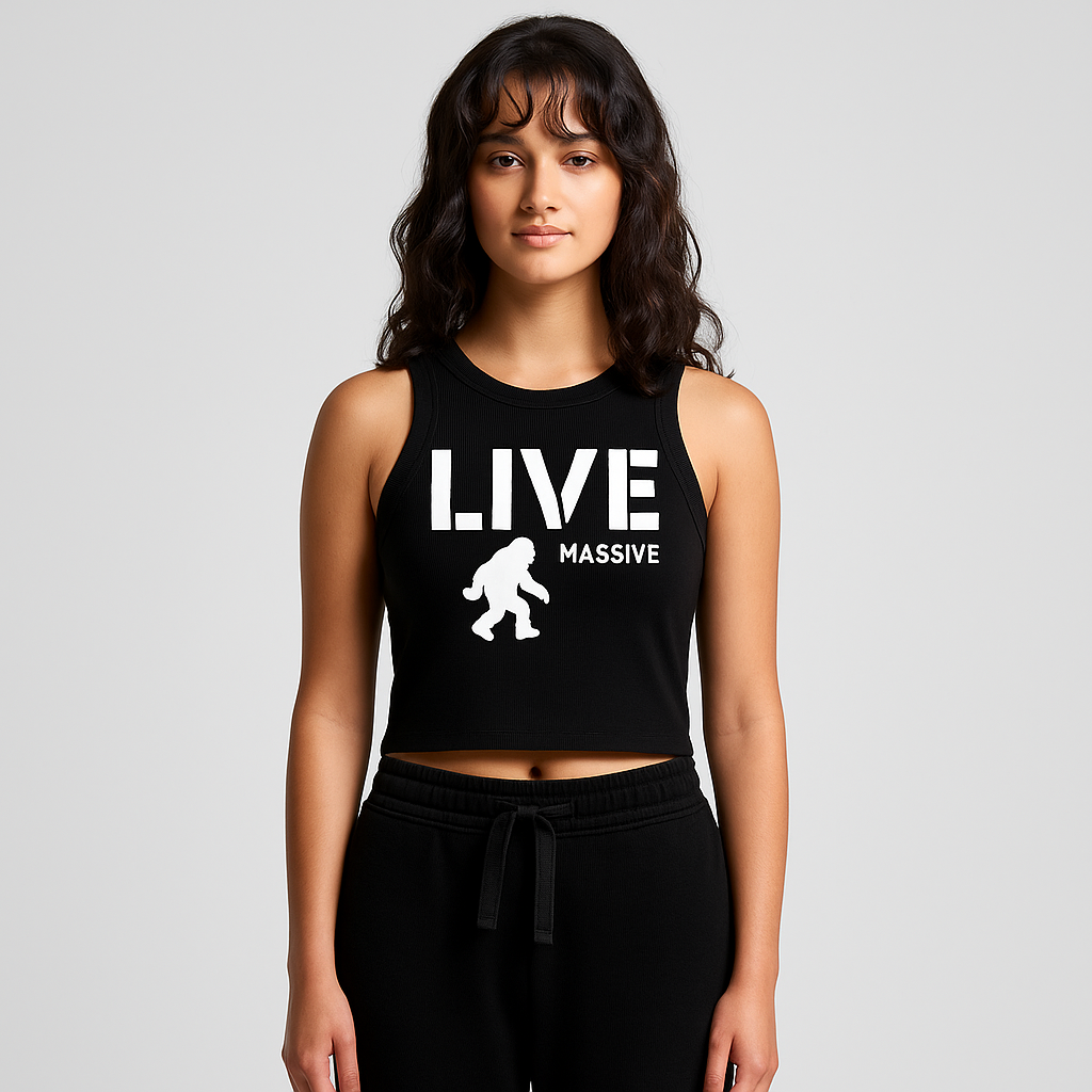 Live Massive Ribbed Crop Tank