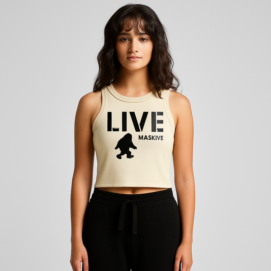 Live Massive Ribbed Crop Tank