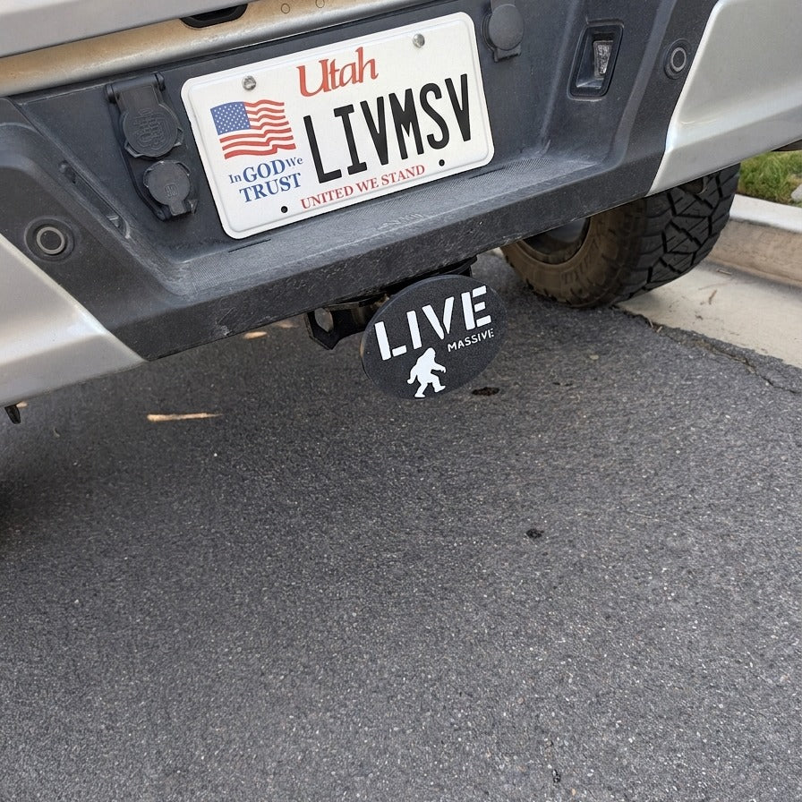 LIVE MASSIVE Trailer Hitch Cover