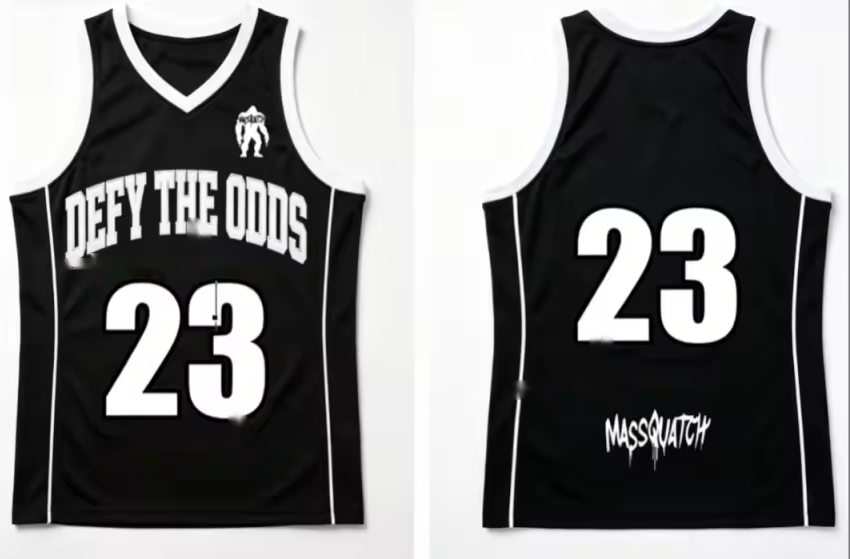 Defy The Odds Jersey design mockup (illustration, not a photo)